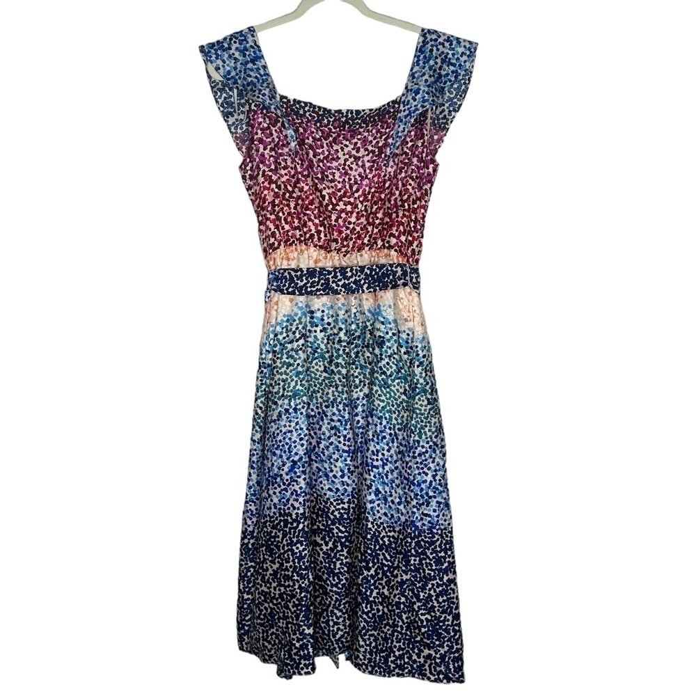 NWT Julia Jordan Short Flutter Sleeve Mixed Dot T… - image 6